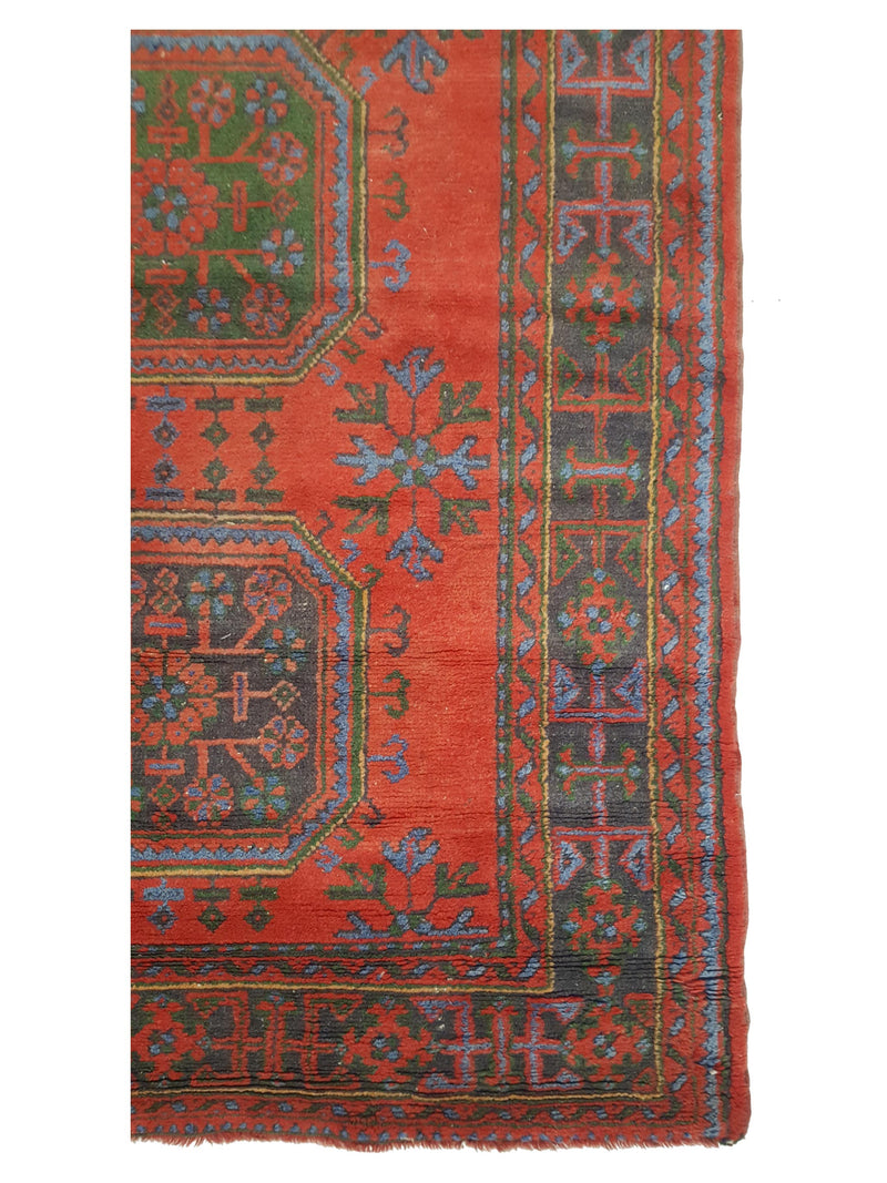 Fasa Antique Ushak 4070 Orange Orange Traditional Antique Rug