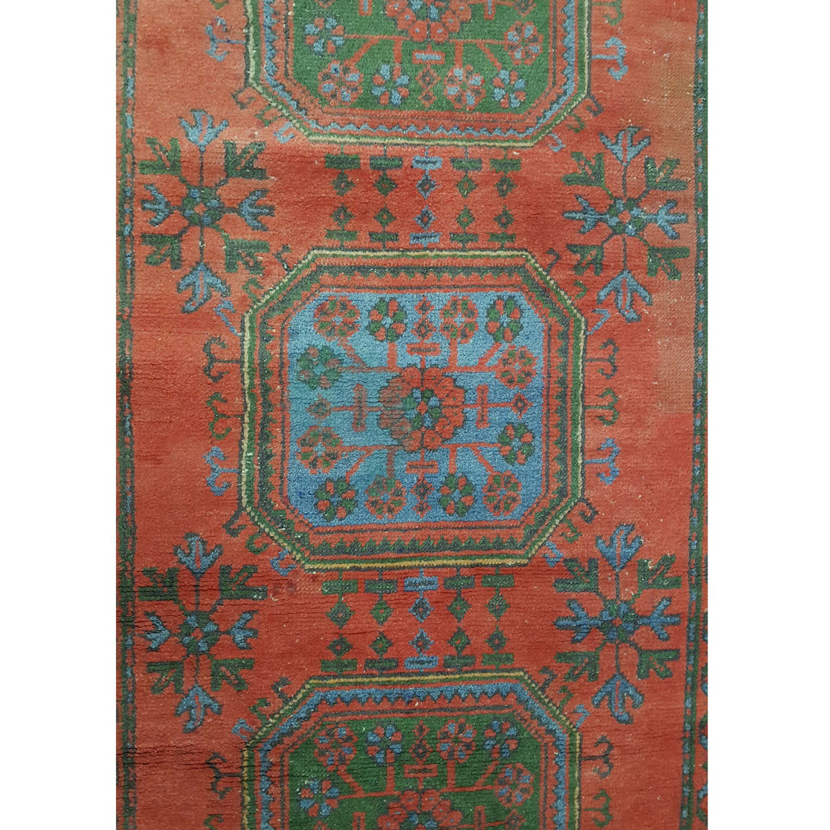 Fasa Antique Ushak 4070 Orange Orange Traditional Antique Rug