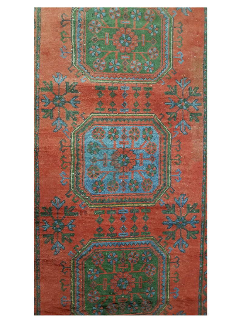Fasa Antique Ushak 4070 Orange Orange Traditional Antique Rug