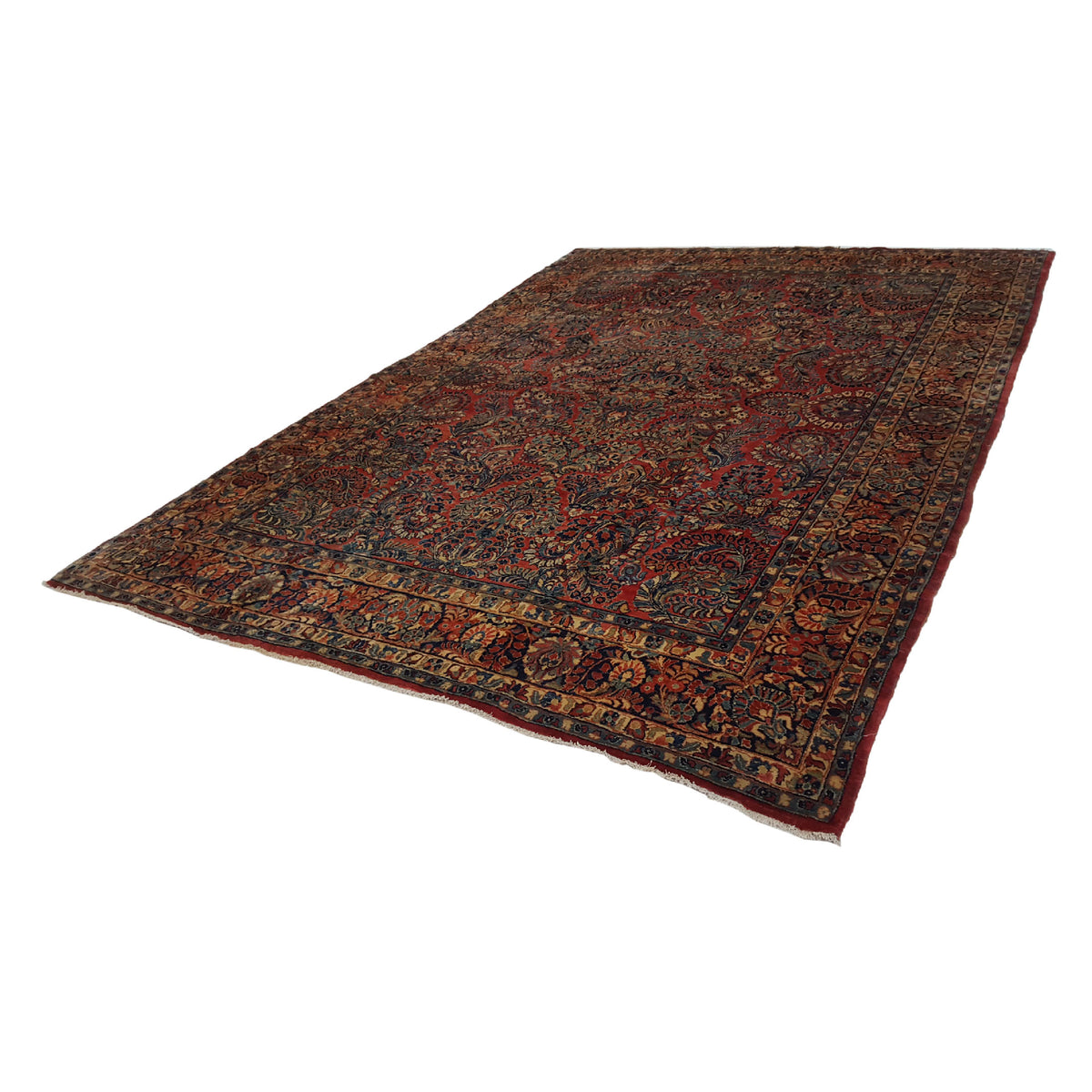 Fasa Antique Sarouk 4097 Rust Multi Traditional Antique Rug