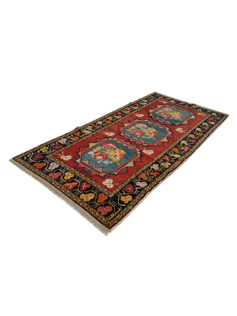 Fasa Antique Karabagh 4109 Rust Black Traditional Antique Rug