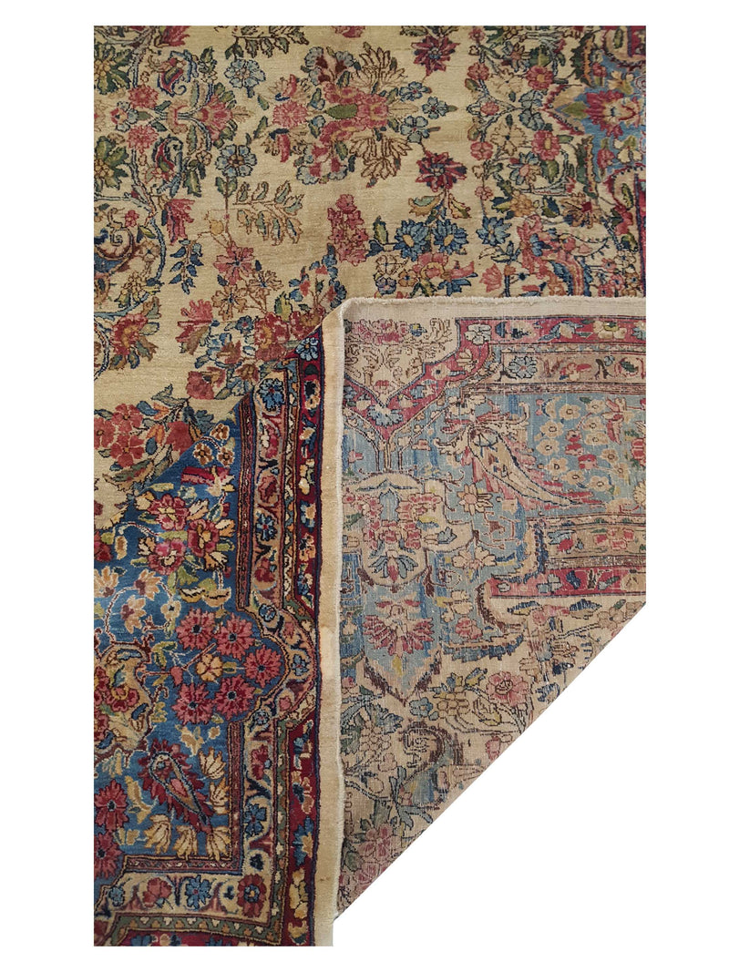 Fasa Antique Kerman 4114 Beige Sky Traditional Antique Rug