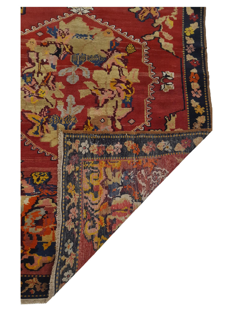 Fasa Antique Karabagh 4121 Rust Navy Traditional Antique Rug