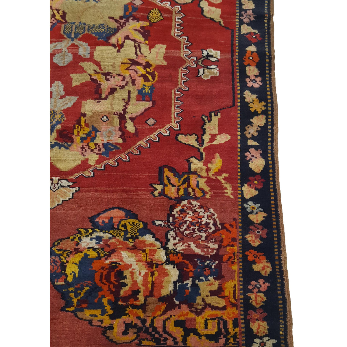 Fasa Antique Karabagh 4121 Rust Navy Traditional Antique Rug