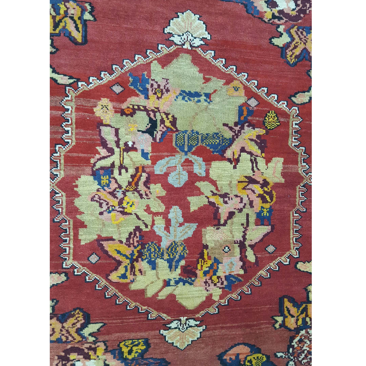 Fasa Antique Karabagh 4121 Rust Navy Traditional Antique Rug