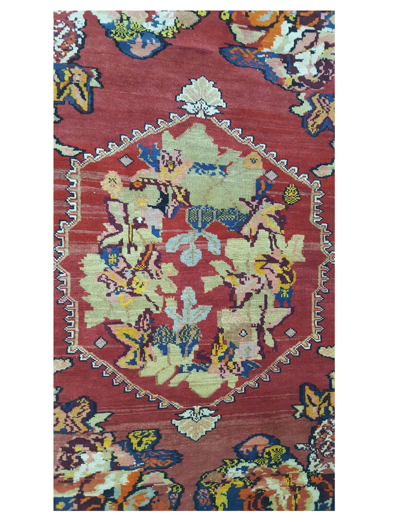 Fasa Antique Karabagh 4121 Rust Navy Traditional Antique Rug