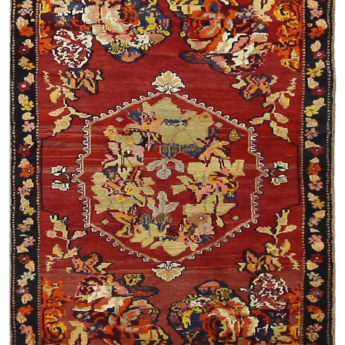 Fasa Antique Karabagh  Rust Navy Traditional
