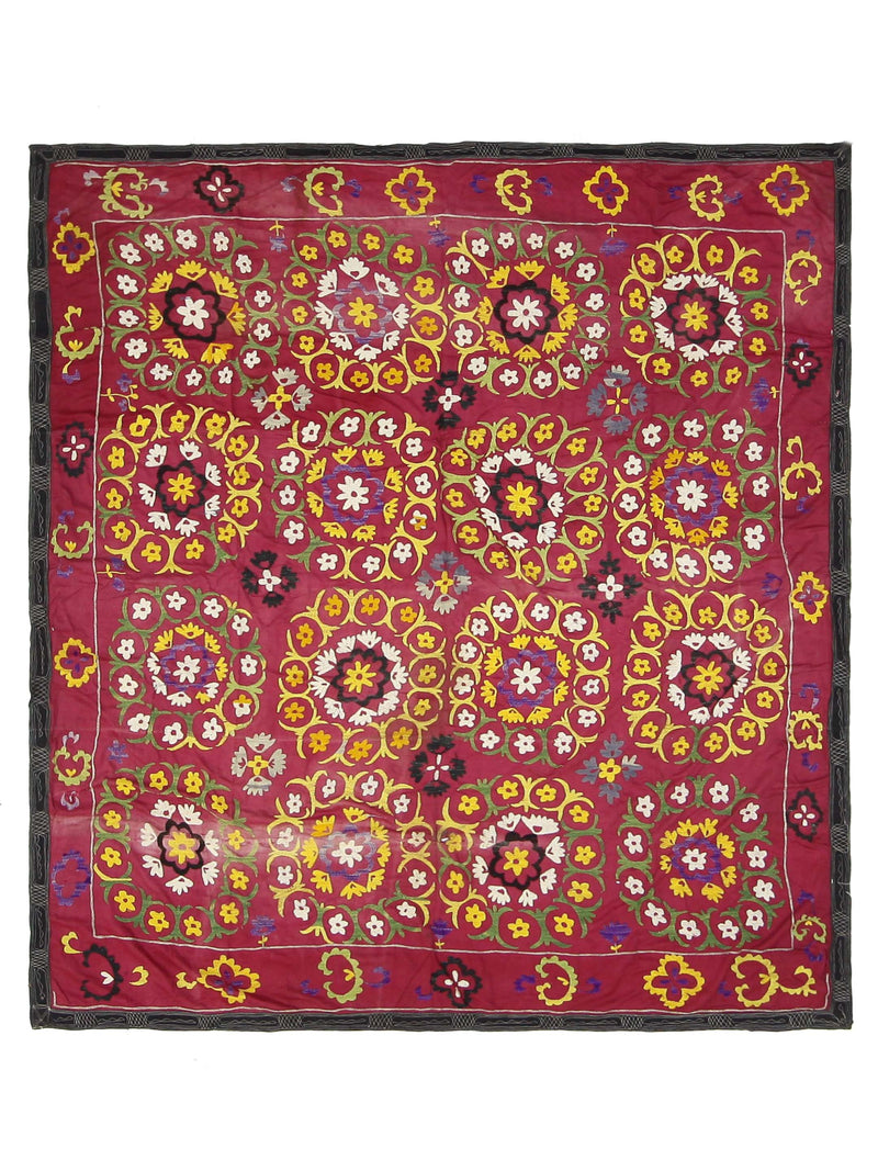 Fasa Suzani  Pink Multi Tapestry