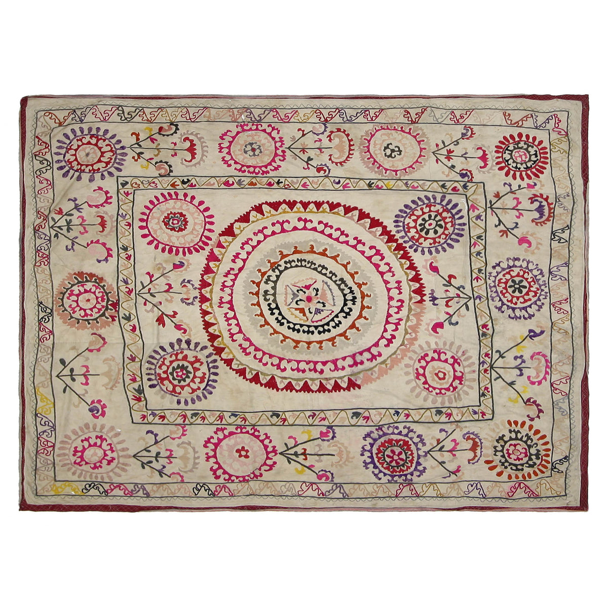 Fasa Suzani  Beige Beige Tapestry