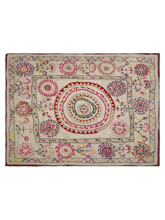 Fasa Suzani  Beige Beige Tapestry