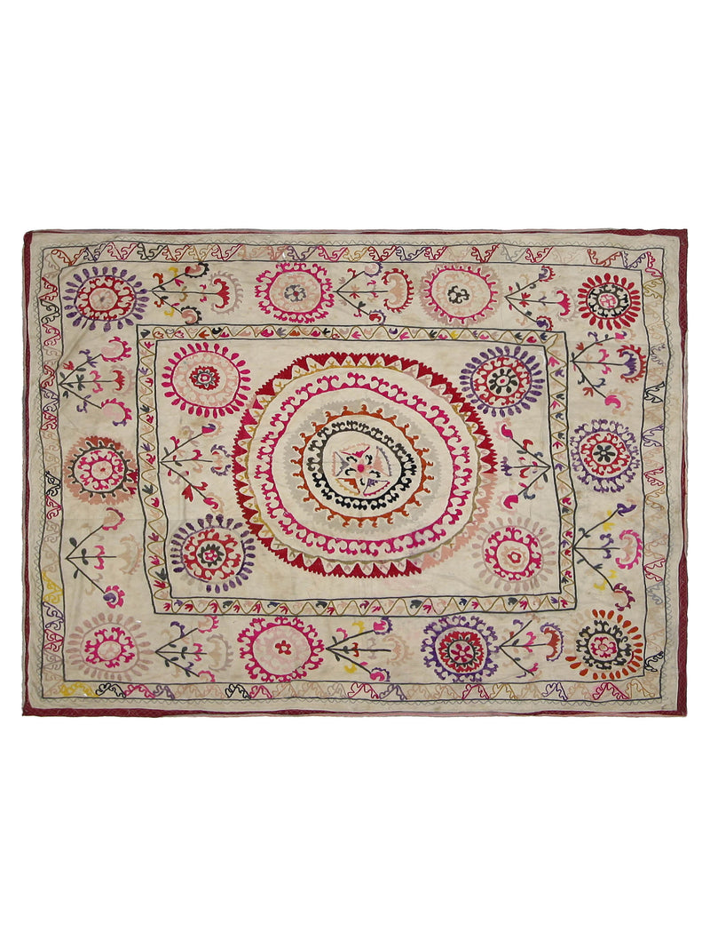 Fasa Suzani  Beige Beige Tapestry