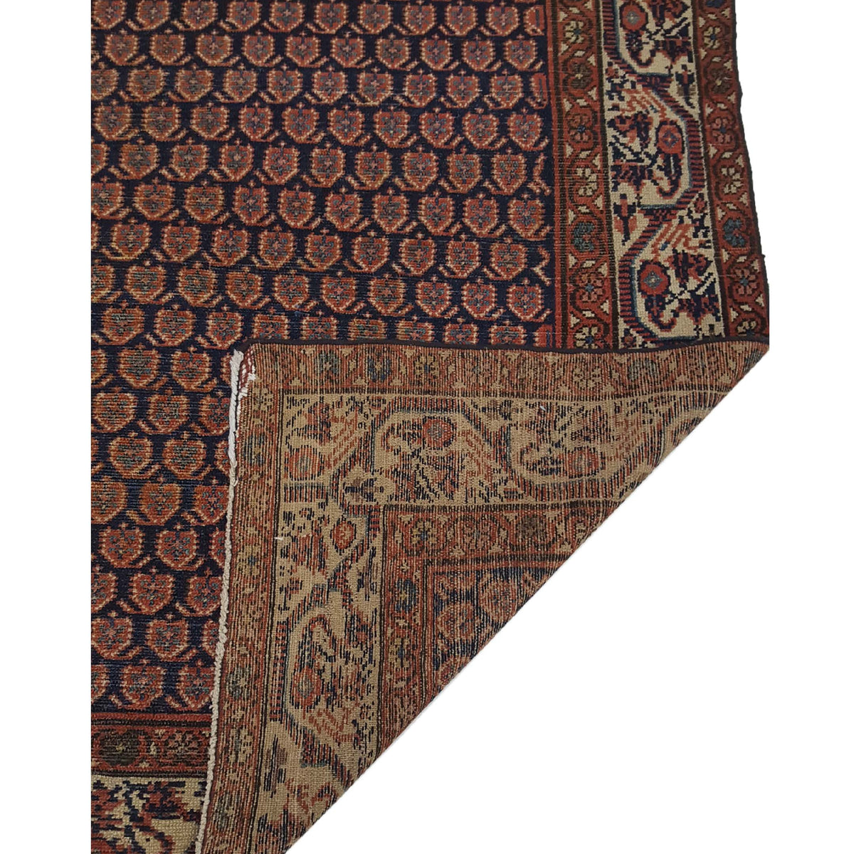 Fasa Antique Malayer 4287 Navy Ivory Traditional Antique Rug