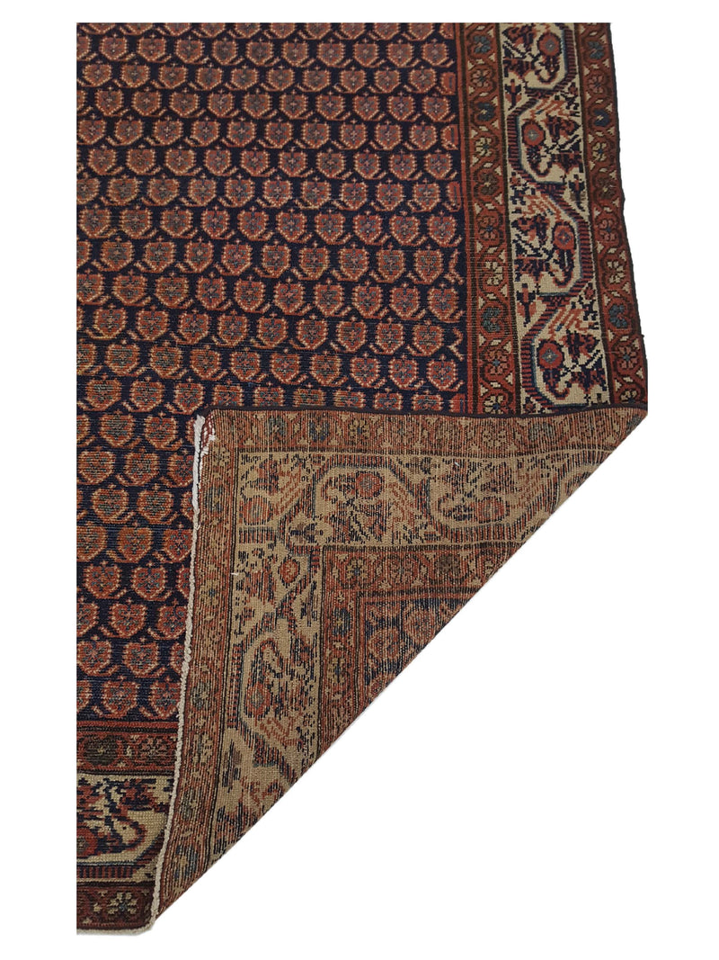 Fasa Antique Malayer 4287 Navy Ivory Traditional Antique Rug