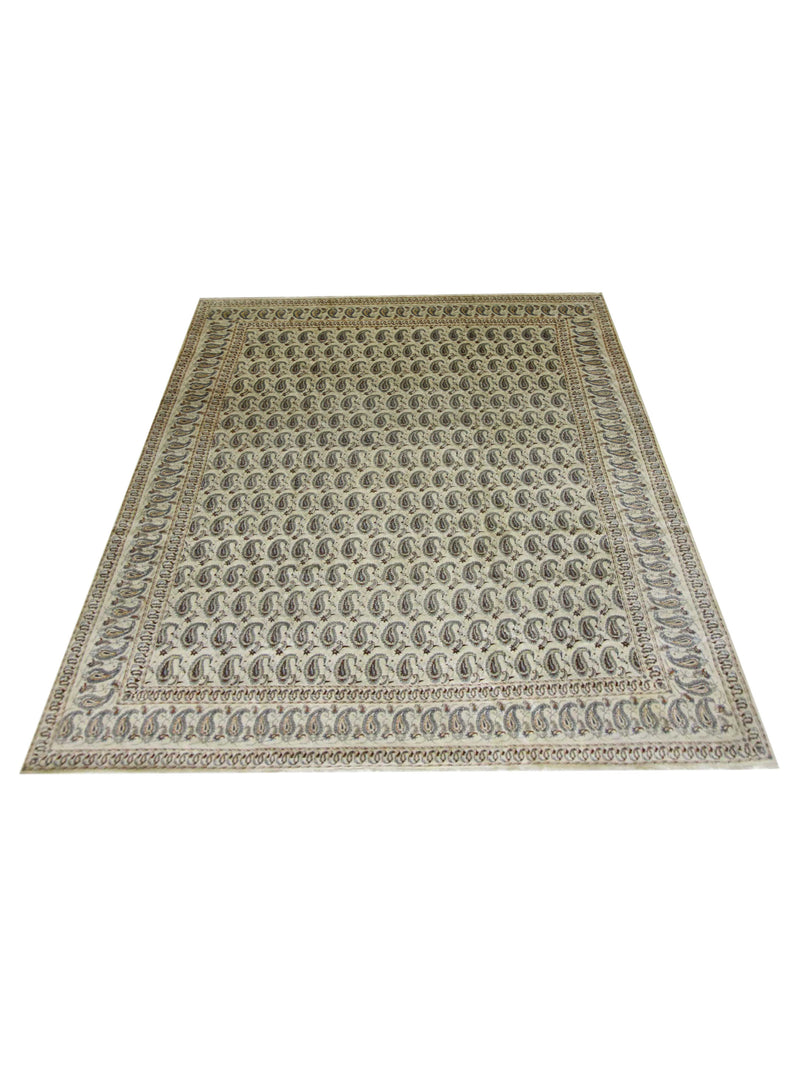 Pacific Kashan 4487 Ivory Multi Traditional Hand Knotted Rug