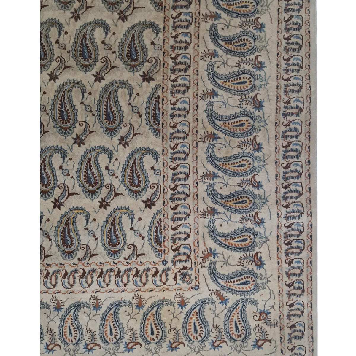 Pacific Kashan 4487 Ivory Multi Traditional Hand Knotted Rug