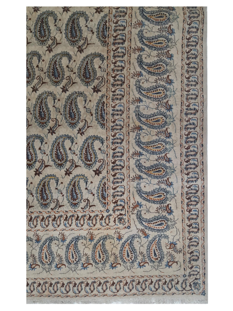 Pacific Kashan 4487 Ivory Multi Traditional Hand Knotted Rug