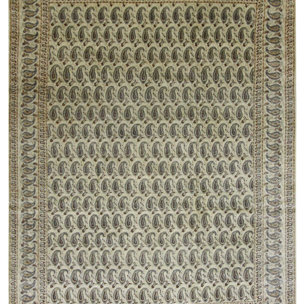 Pacific Kashan  Green Ivory Traditional