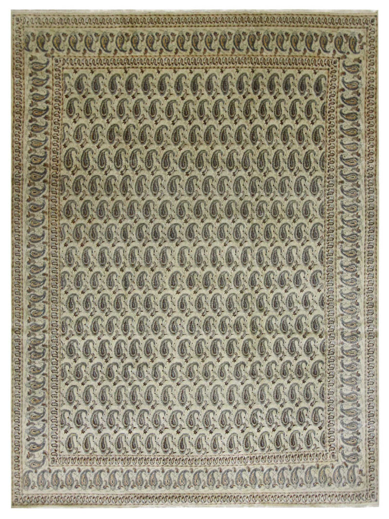 Pacific Kashan  Green Ivory Traditional