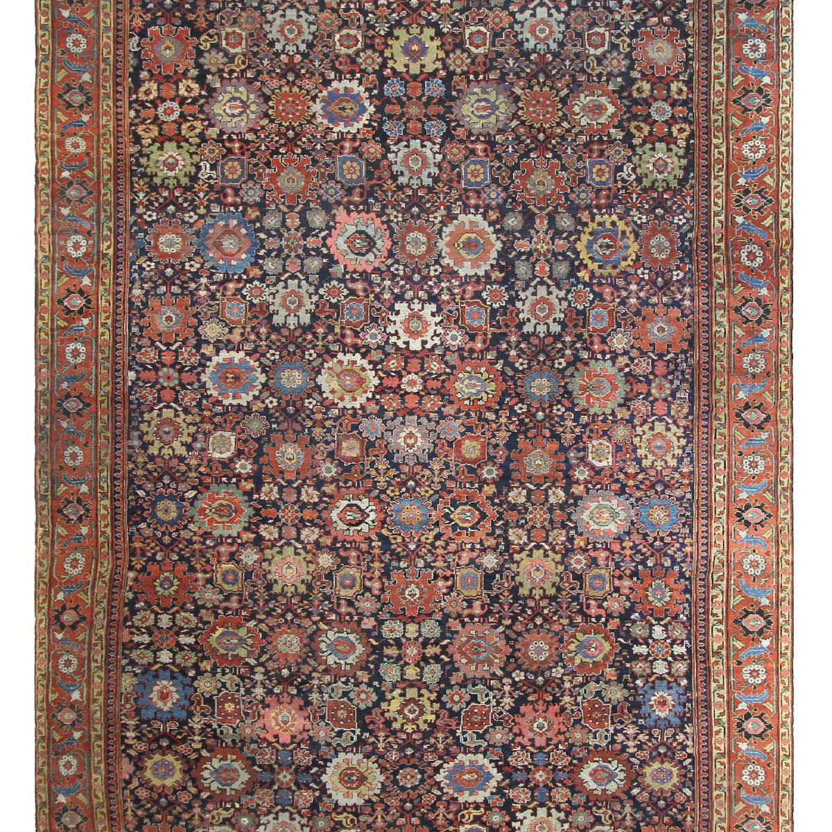 Fasa Antique Sultanabad  Indigo Rust Traditional