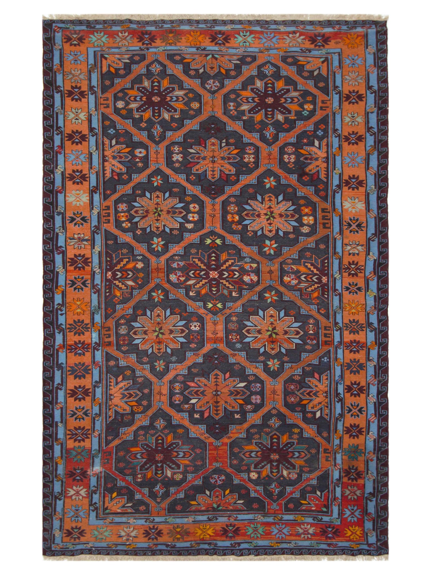 Pacific Summak  Blue Orange Traditional