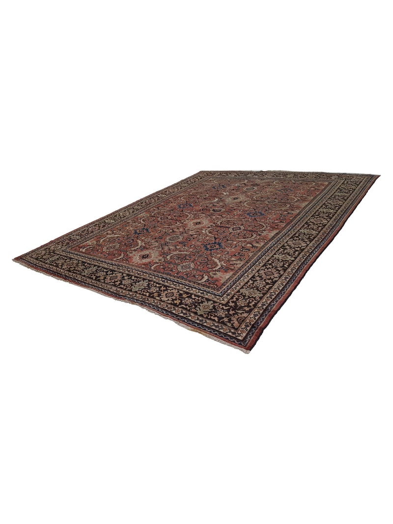 Fasa Antique Mahal 4588 Coral Indigo Traditional Antique Rug