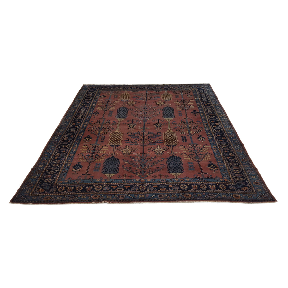 Fasa Antique Lilian 4700 Rust Indigo Traditional Antique Rug