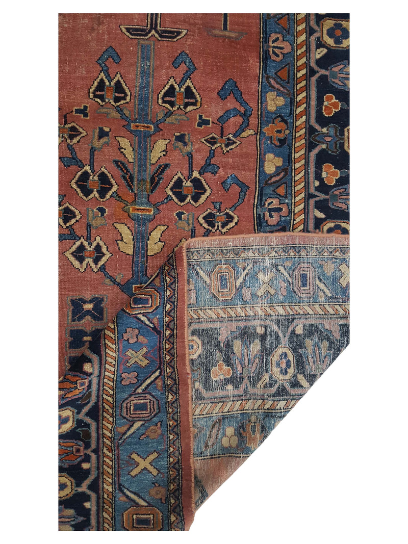 Fasa Antique Lilian 4700 Rust Indigo Traditional Antique Rug