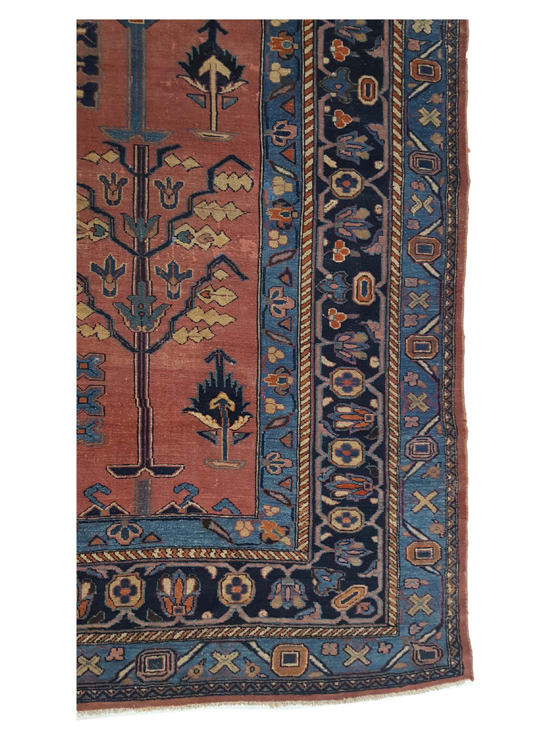 Fasa Antique Lilian 4700 Rust Indigo Traditional Antique Rug