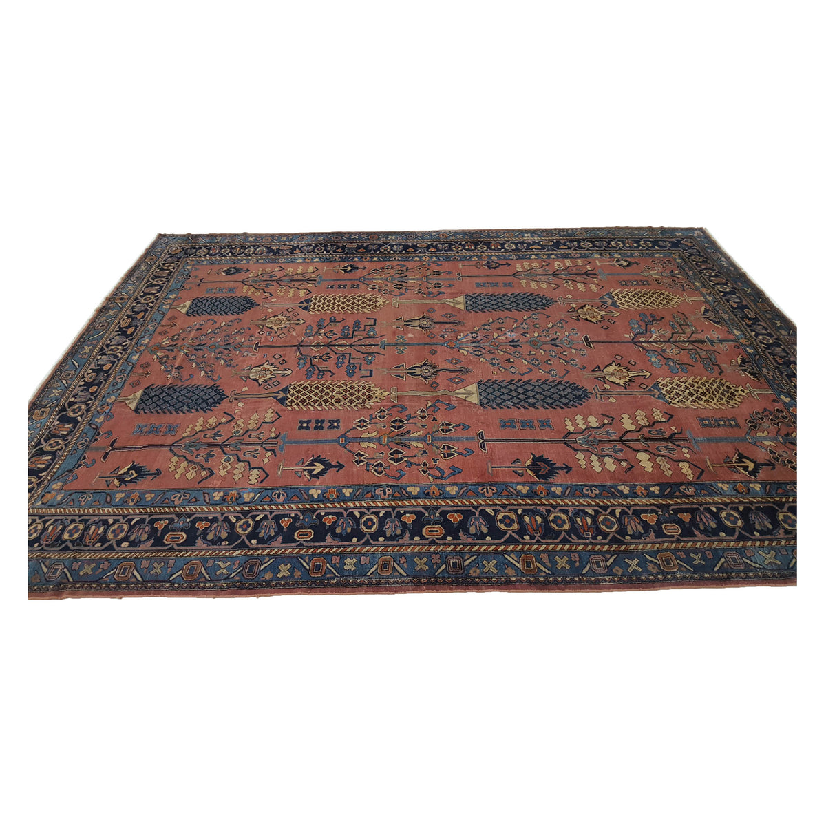 Fasa Antique Lilian 4700 Rust Indigo Traditional Antique Rug