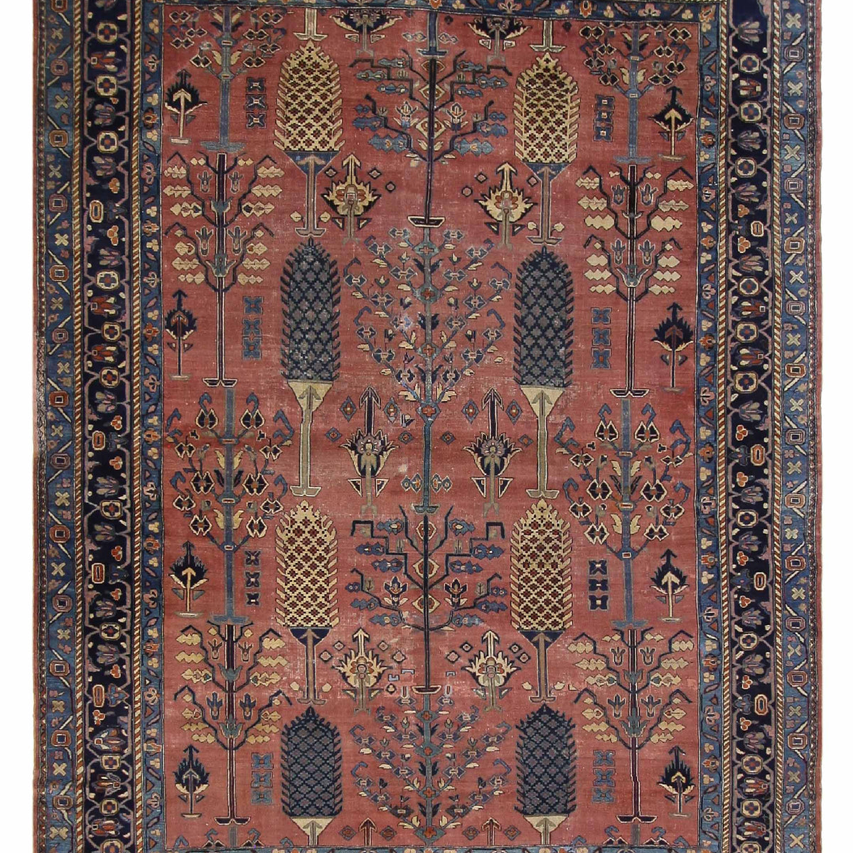 Fasa Antique Lilian  Rust Indigo Traditional