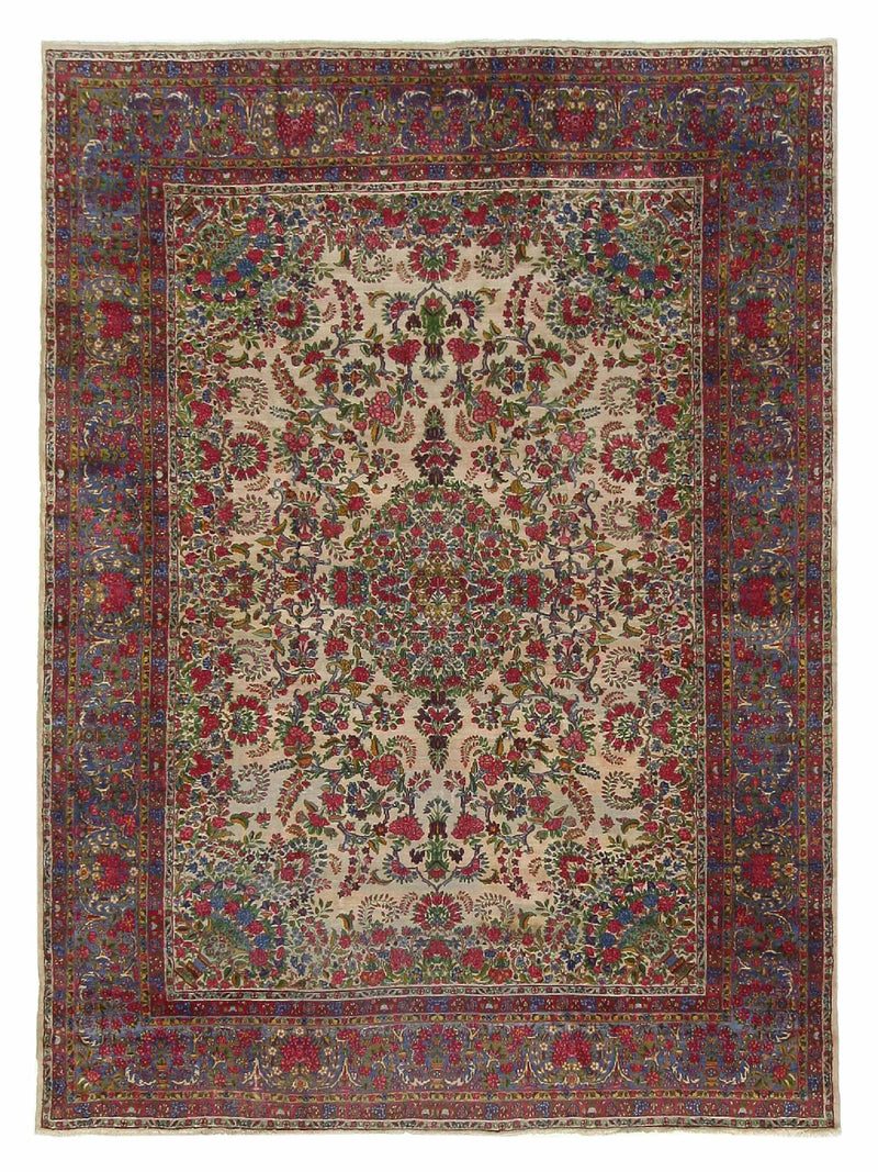 Fasa Antique Lavar Kerman  Ivory Rust Traditional