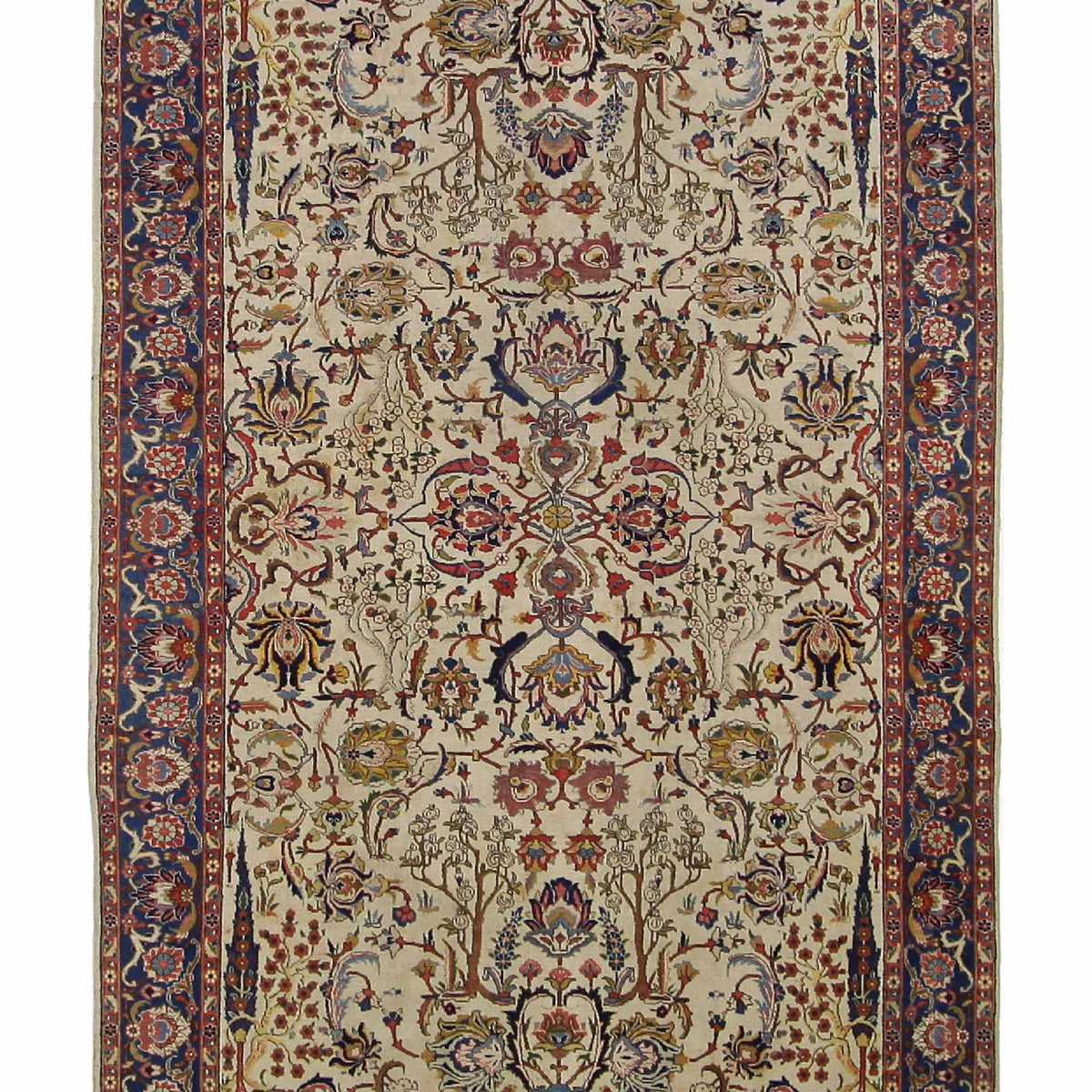 Fasa Antique Tabriz  Ivory Indigo Traditional