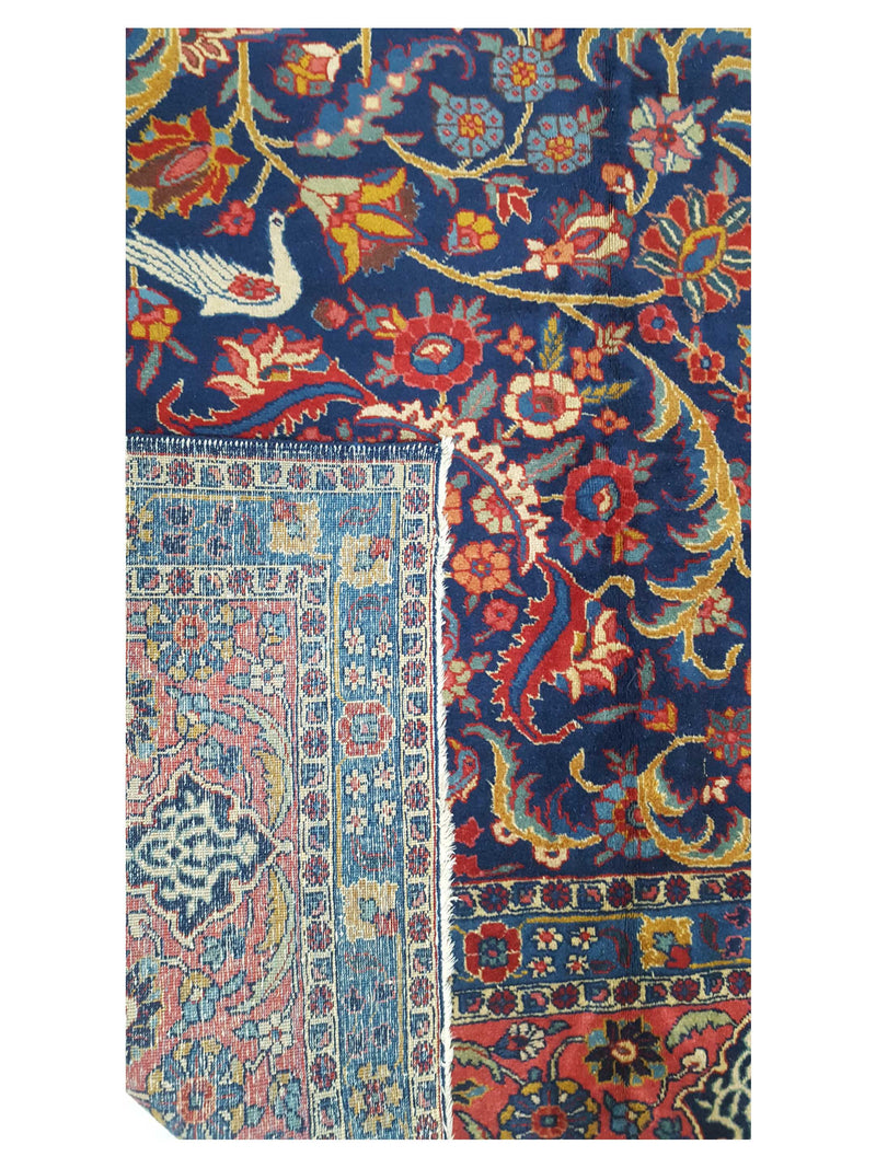 Fasa Antique Tabriz 5727 Purple Red Traditional Antique Rug