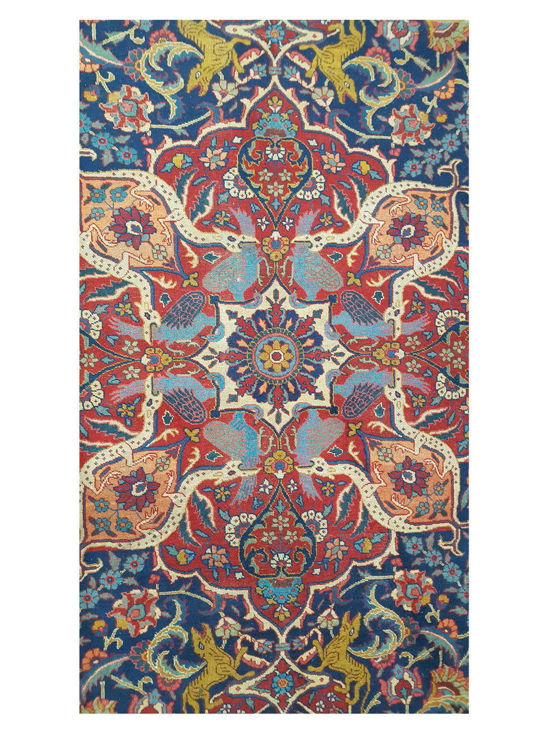 Fasa Antique Tabriz 5727 Purple Red Traditional Antique Rug