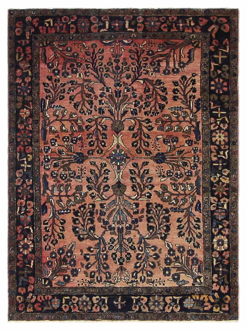 Fasa Antique Lilian  Coral Indigo Traditional