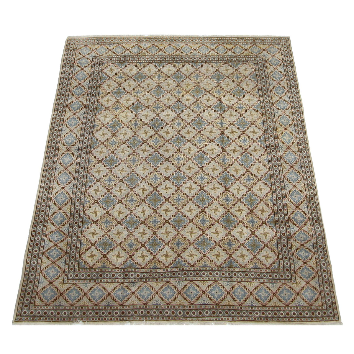 Fasa Antique Kashan 6997 Camel Camel Traditional Antique Rug