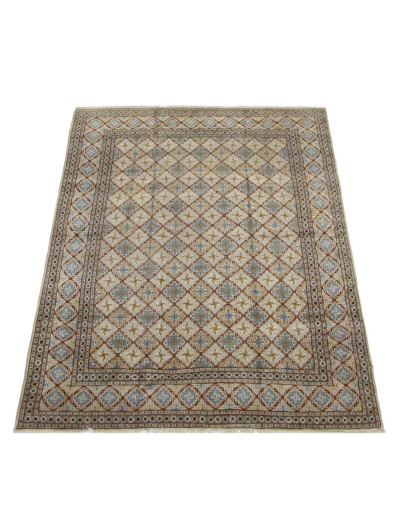 Fasa Antique Kashan 6997 Camel Camel Traditional Antique Rug