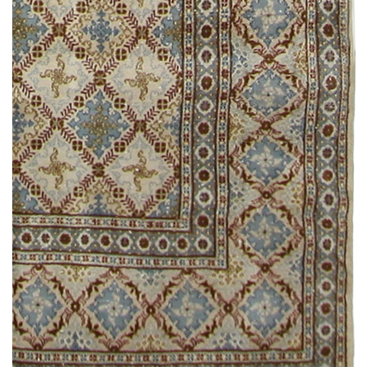 Fasa Antique Kashan 6997 Camel Camel Traditional Antique Rug