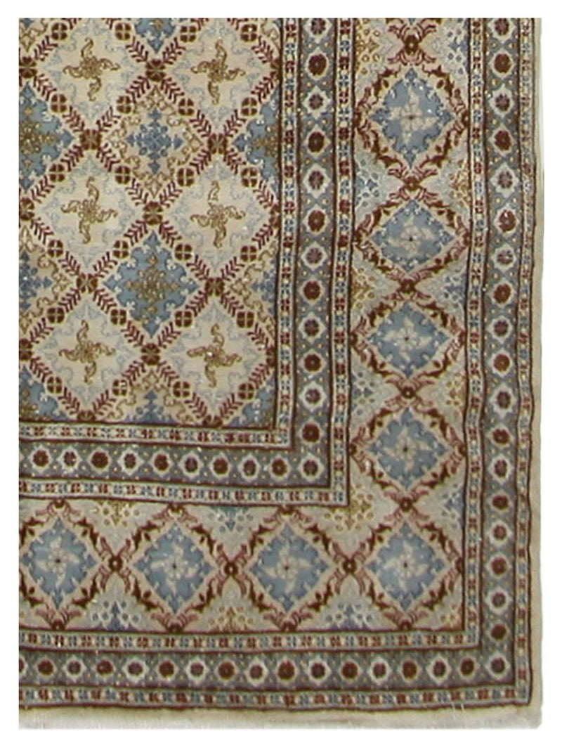 Fasa Antique Kashan 6997 Camel Camel Traditional Antique Rug