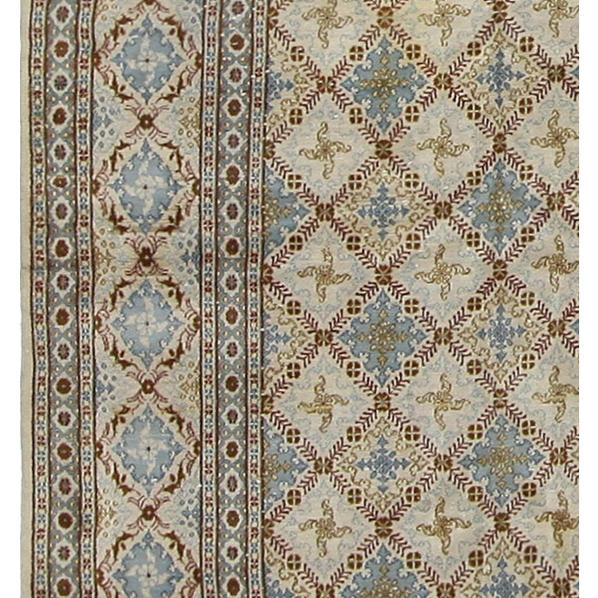 Fasa Antique Kashan 6997 Camel Camel Traditional Antique Rug
