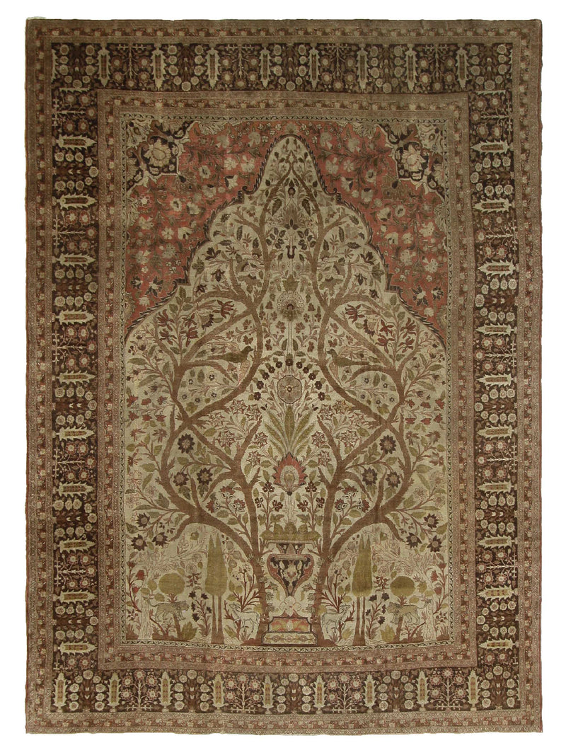 Fasa Antique Tabriz  Camel Brown Traditional