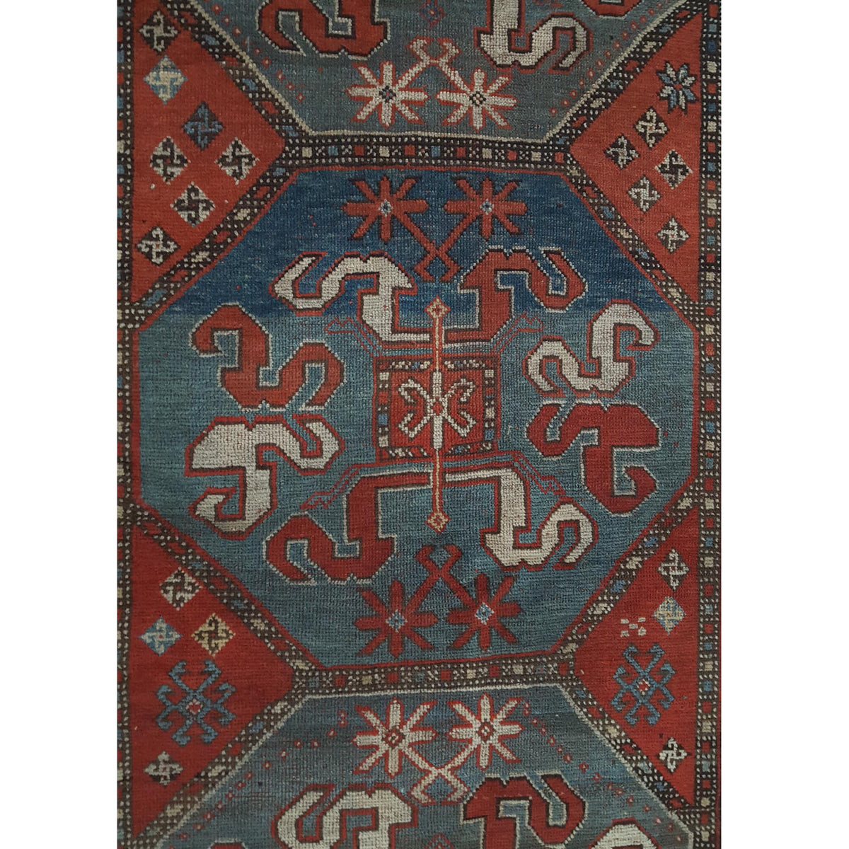 Fasa Antique Lankaran 7603 Rust Rust Traditional Antique Rug