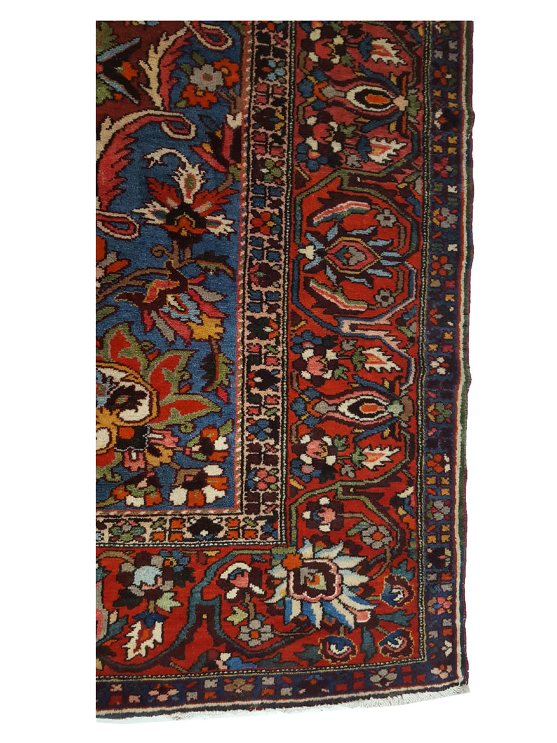 Fasa Antique Bakhtiyari 7712 Rust Red Traditional Antique Rug