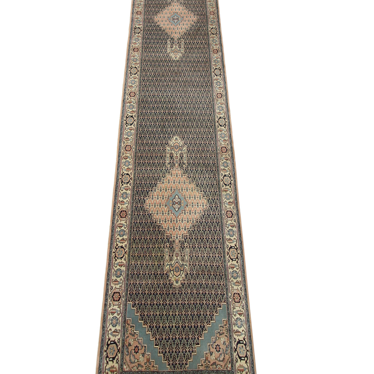 Pacific Bucharest 10142 Navy Pink Traditional Hand Knotted Rugs