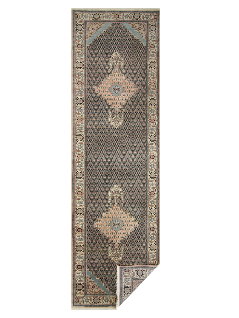Pacific Bucharest 10142 Navy Pink Traditional Hand Knotted Rugs