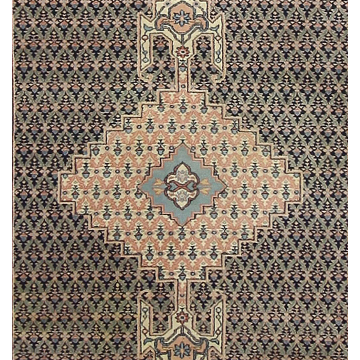 Pacific Bucharest 10142 Navy Pink Traditional Hand Knotted Rugs