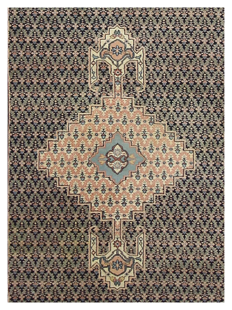 Pacific Bucharest 10142 Navy Pink Traditional Hand Knotted Rugs