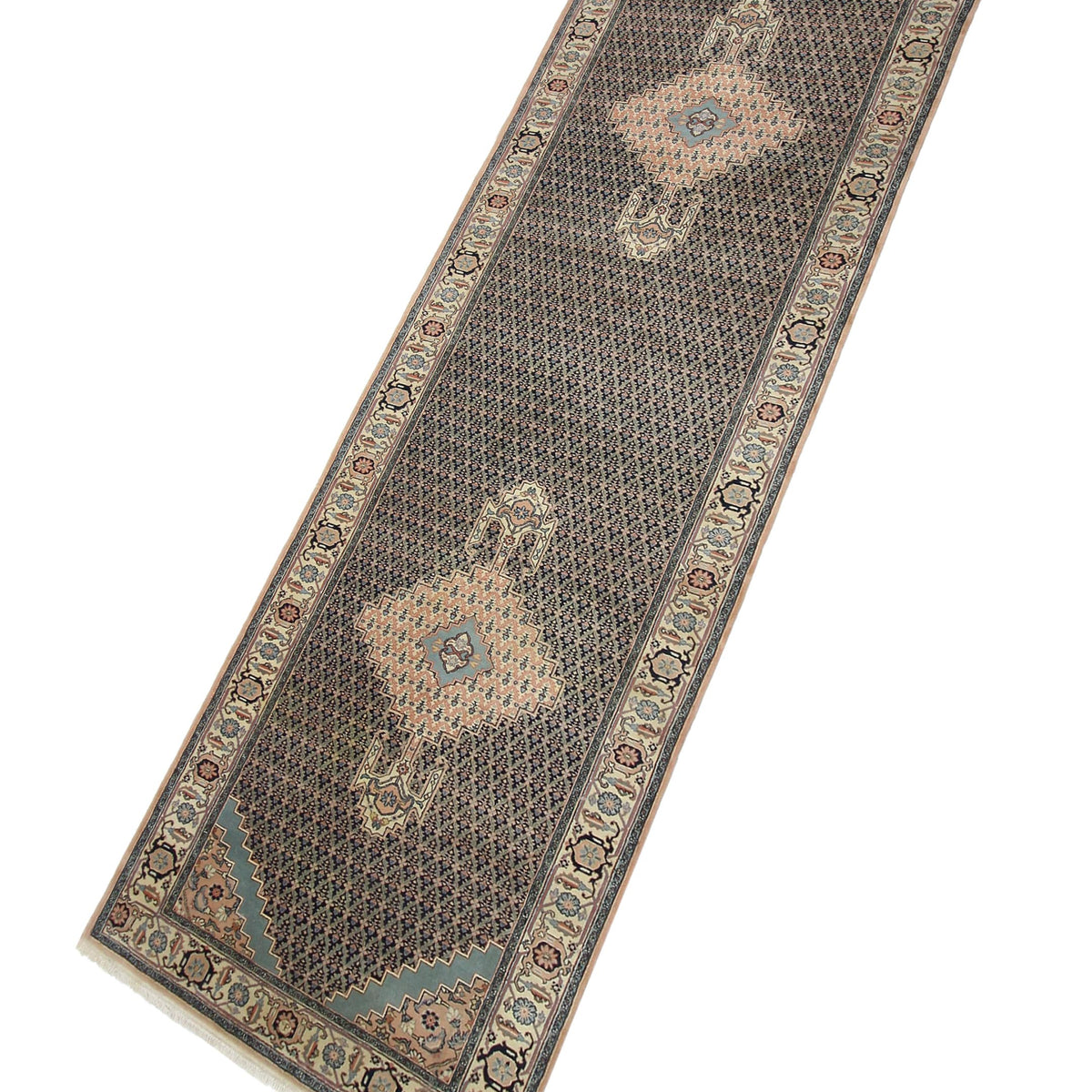Pacific Bucharest 10142 Navy Pink Traditional Hand Knotted Rugs