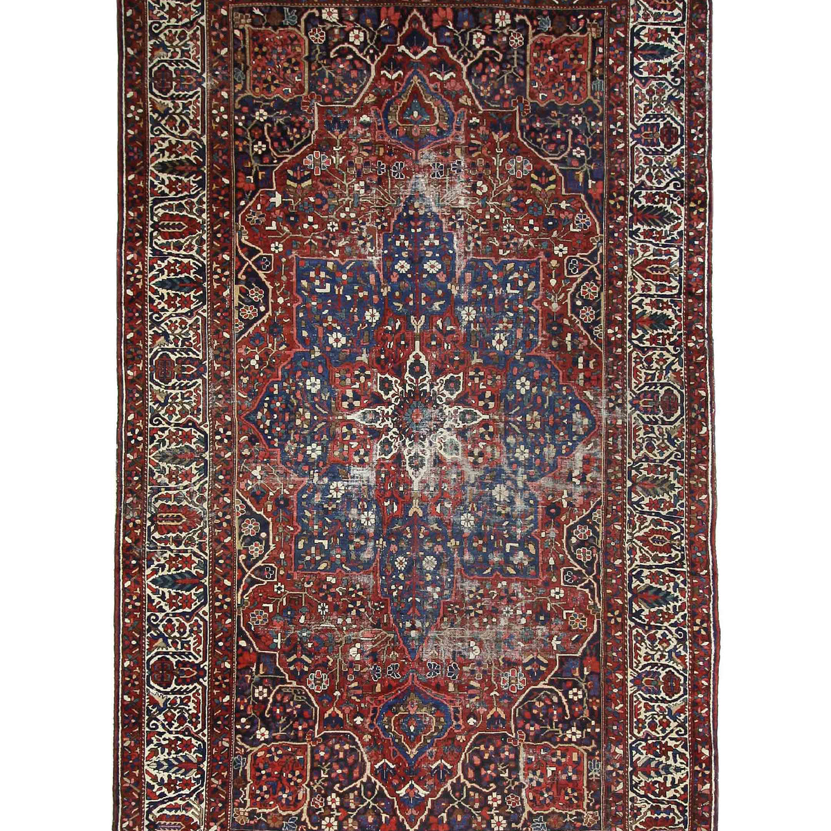 Fasa Antique Bakhtiyari  Rust Ivory Traditional
