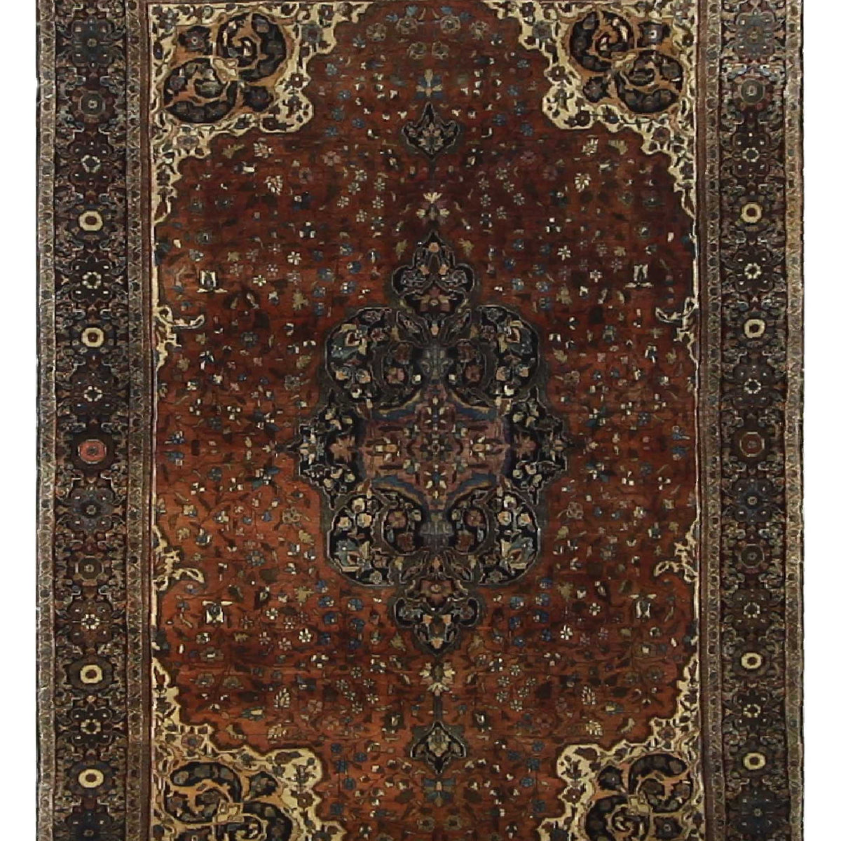 Fasa Antique Sarouk  Sienna Brown Traditional